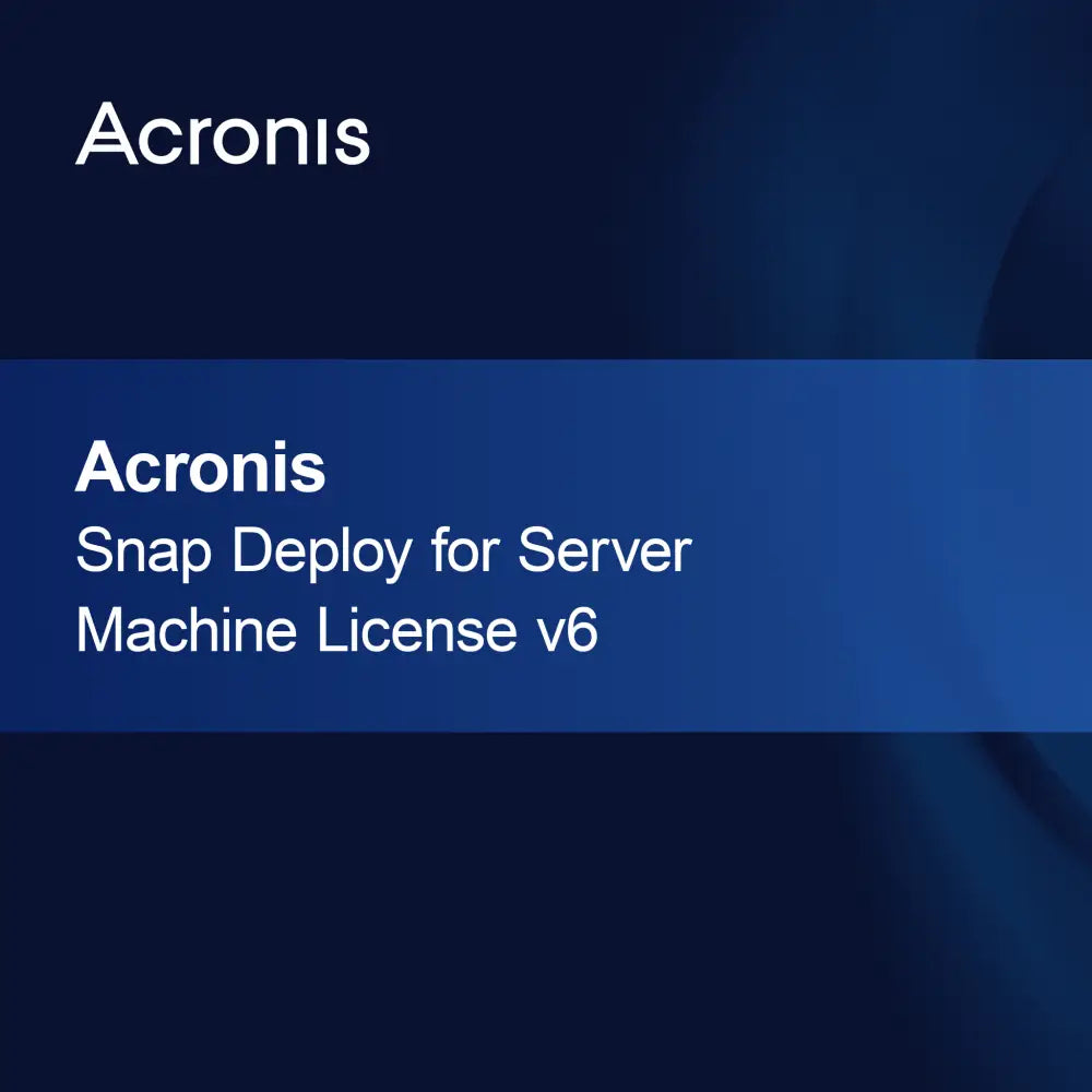 Licença de Máquina para Servidor Acronis Snap Deploy v6