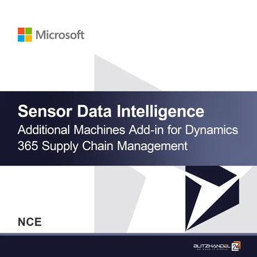 Complemento de Máquinas Adicionais de Inteligência de Dados de Sensores para Dynamics 365 Supply Chain Management (NCE)