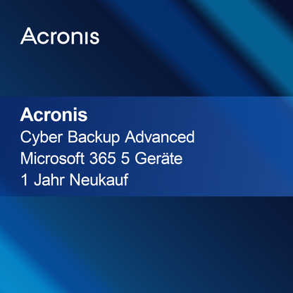 Acronis Cyber Backup Avançado Microsoft 365