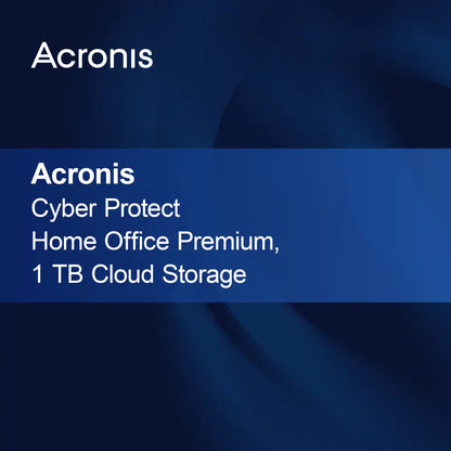 Acronis Cyber Protect Home Office Premium, 1 TB de Armazenamento em Nuvem