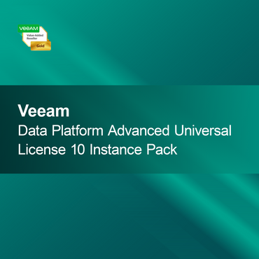 Pacote de 10 Instâncias da Licença Universal Avançada da Plataforma de Dados Veeam